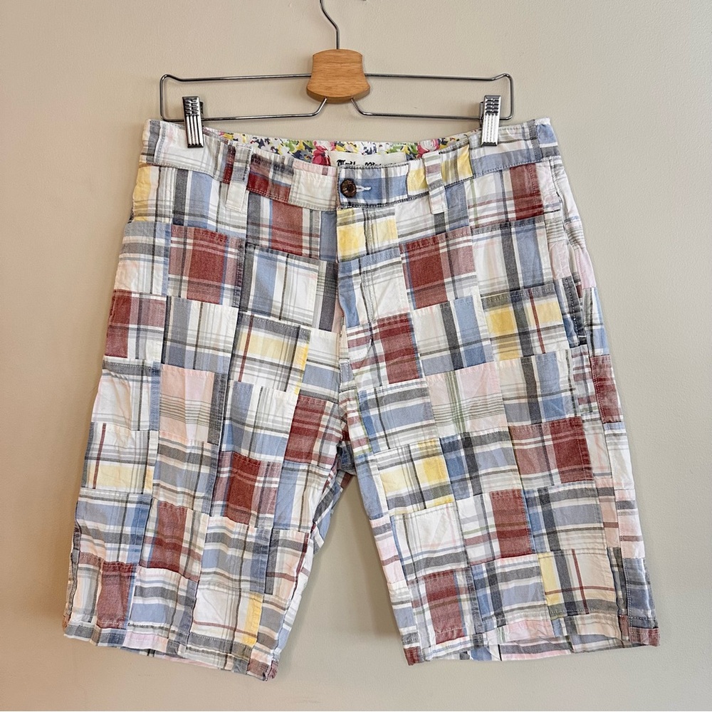 Tailor Vintage Patchwork Madras Shorts – Size 32